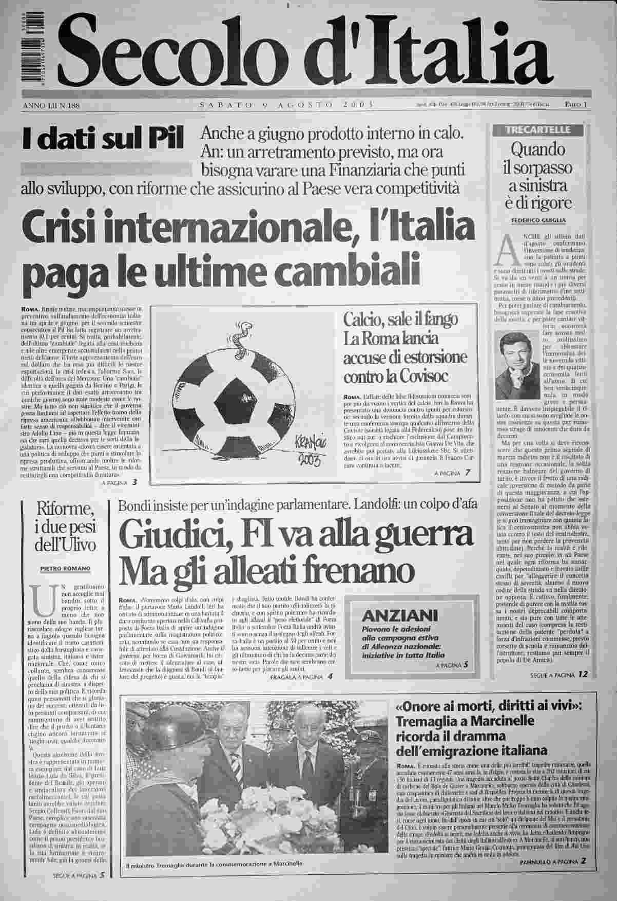 sabato 9 agosto 2003