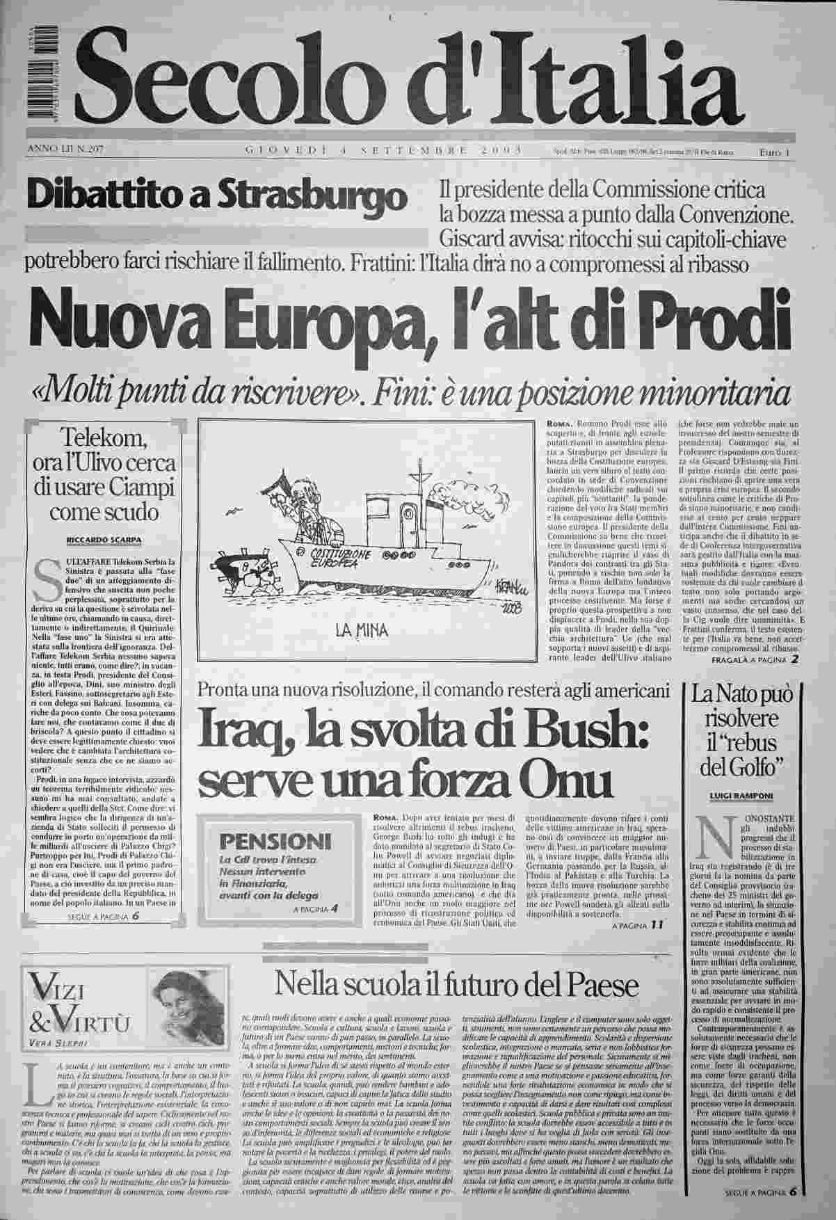giovedì 4 settembre 2003