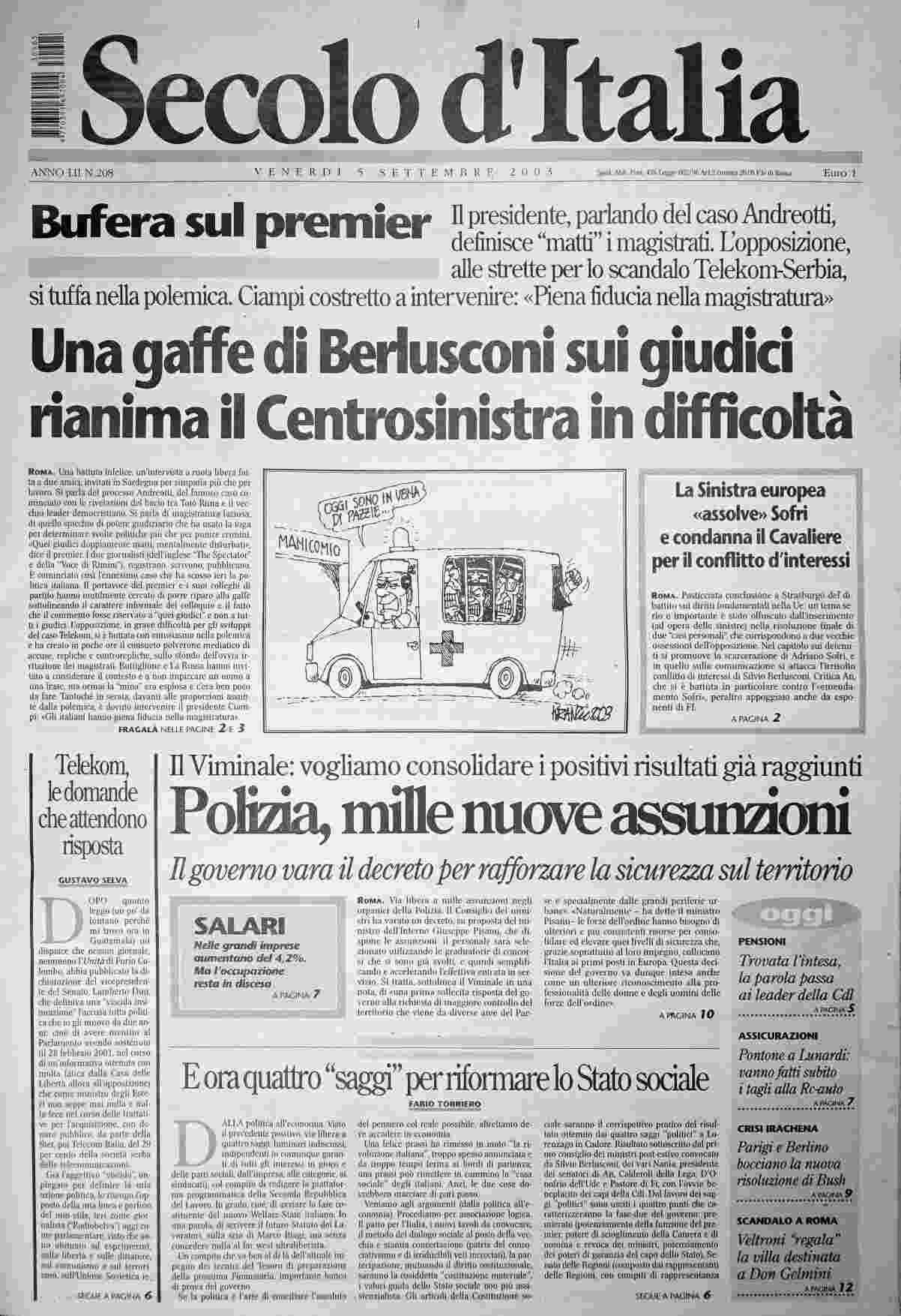 venerdì 5 settembre 2003