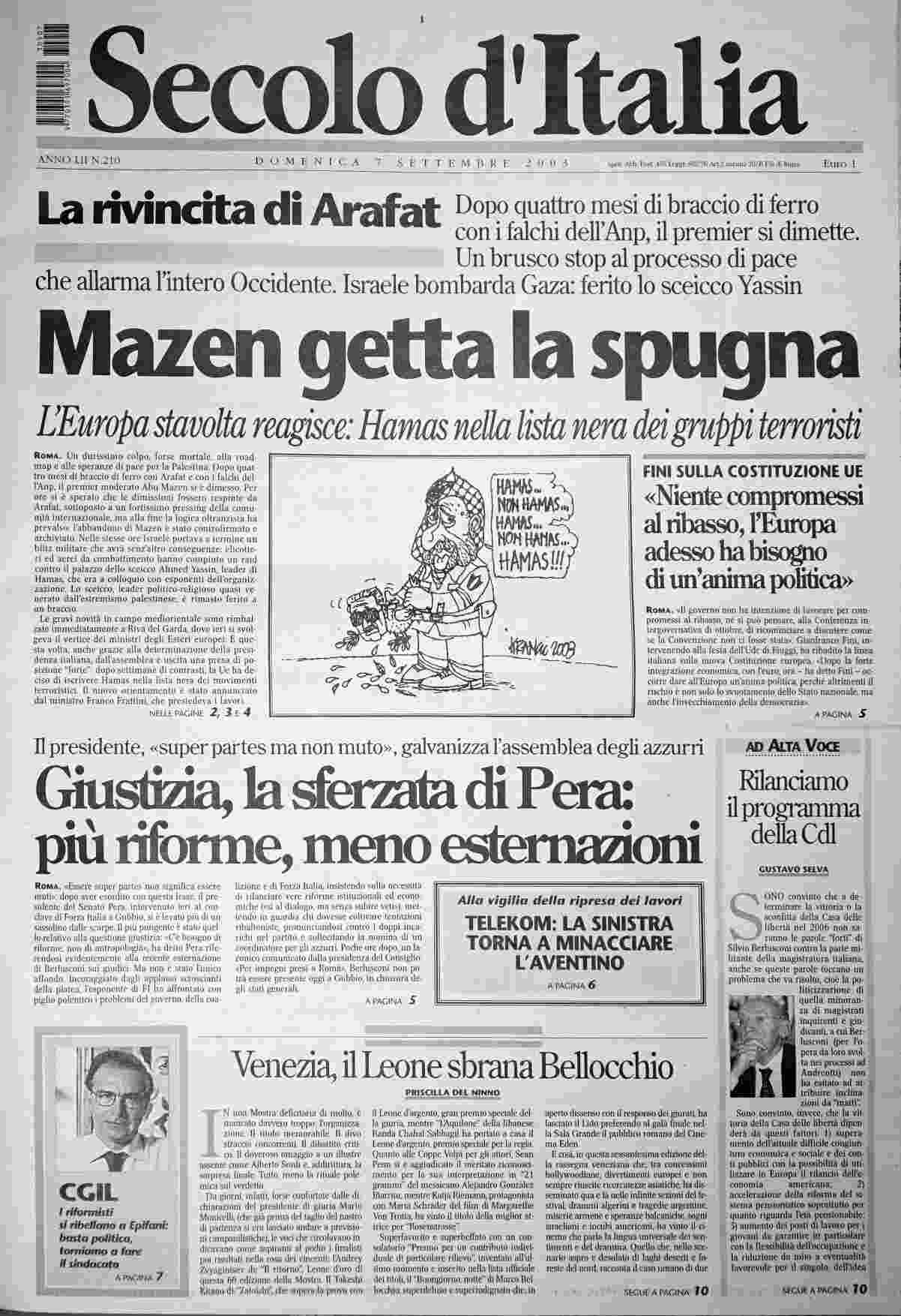 domenica 7 settembre 2003