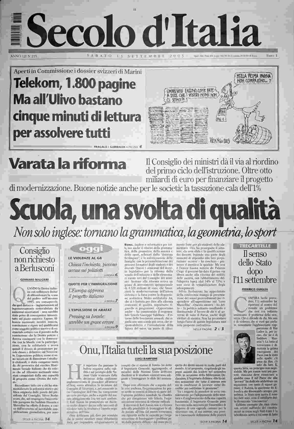 sabato 13 settembre 2003