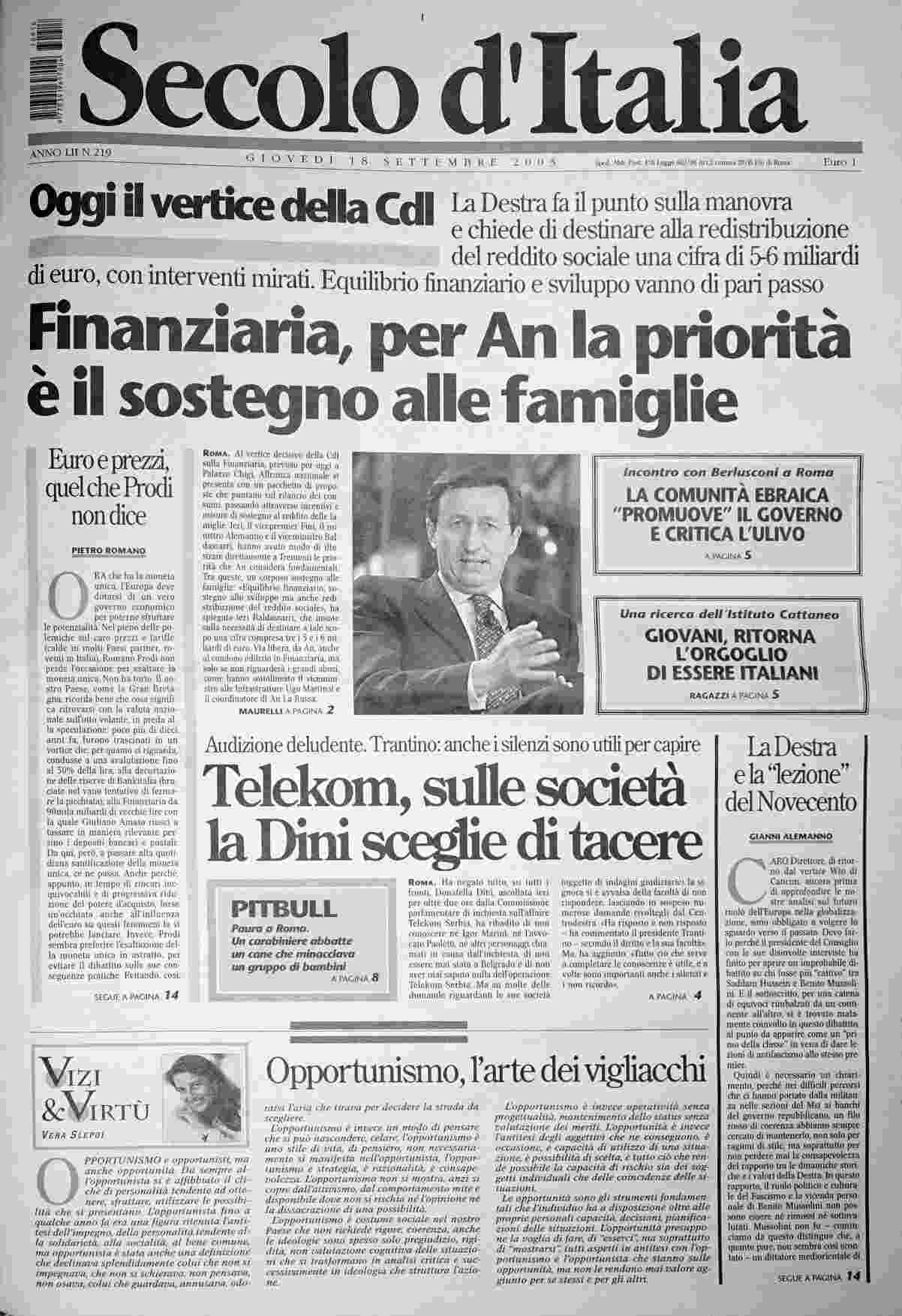 giovedì 18 settembre 2003