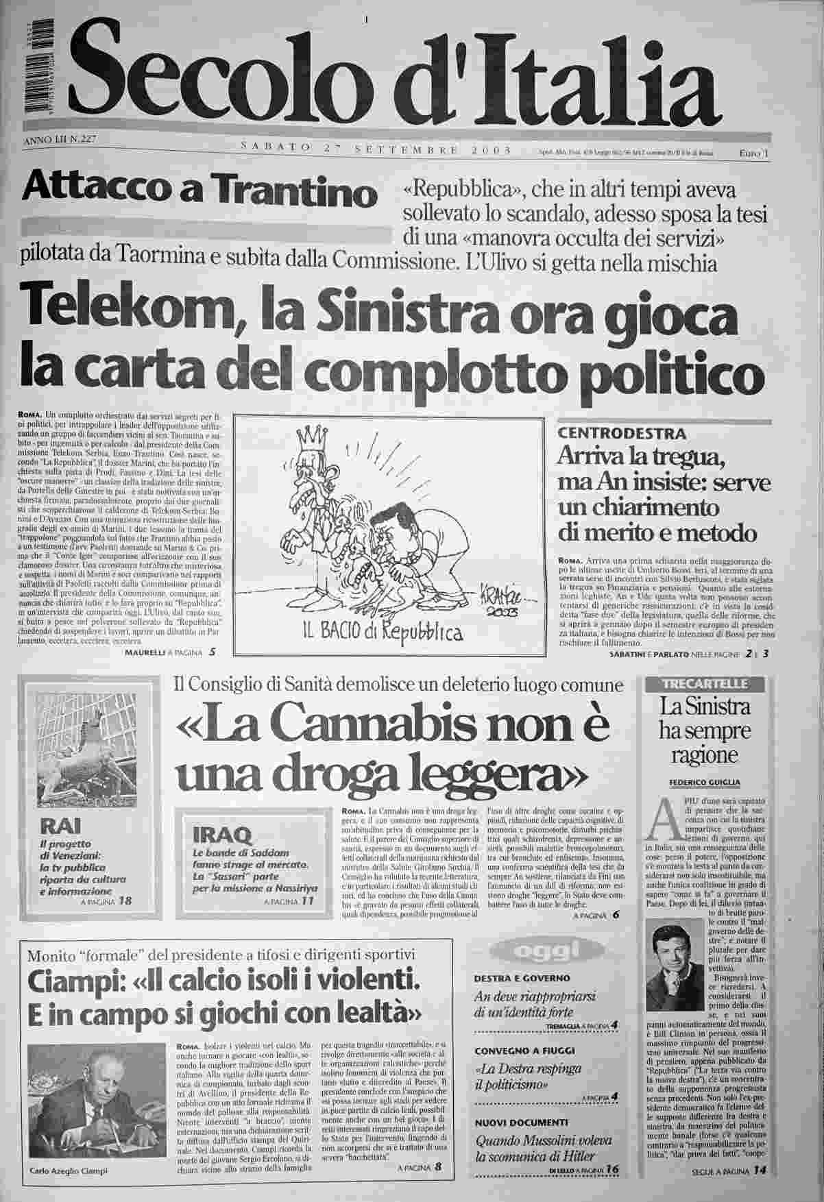 sabato 27 settembre 2003