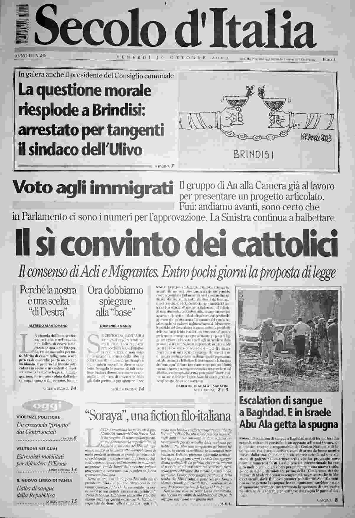 venerdì 10 ottobre 2003