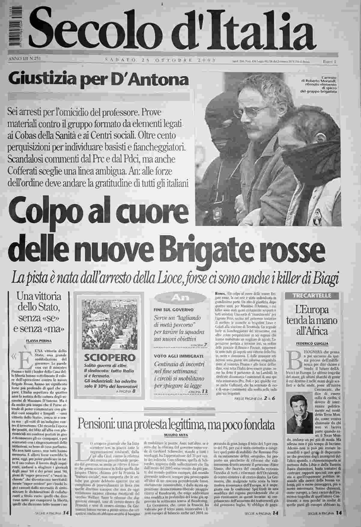 sabato 25 ottobre 2003