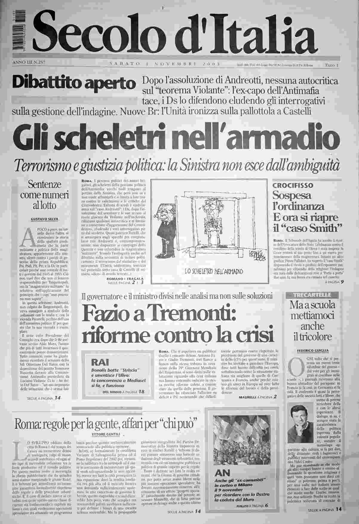 sabato 1 novembre 2003