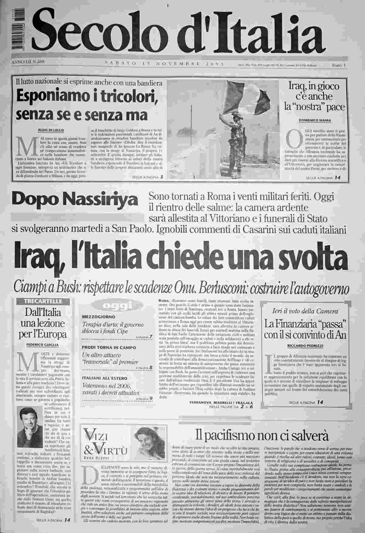sabato 15 novembre 2003