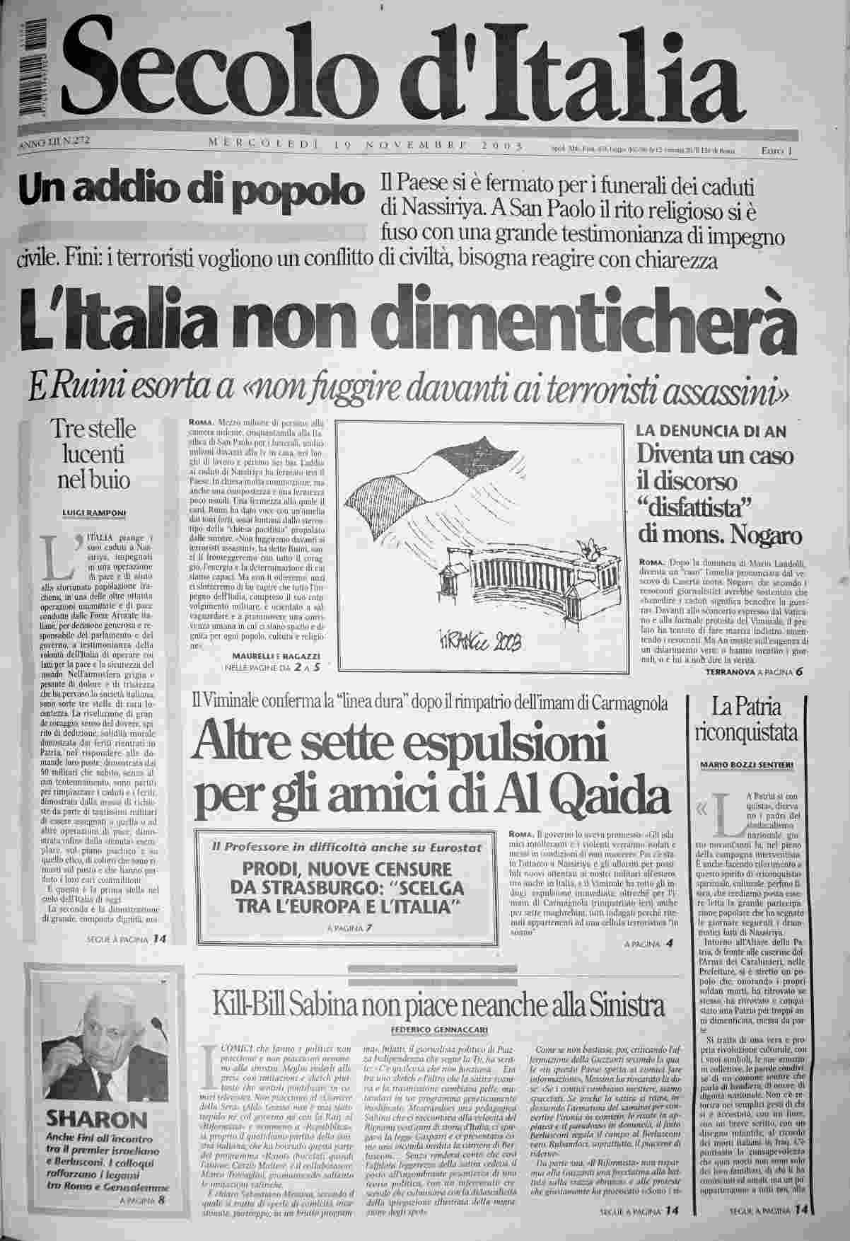 mercoledì 19 novembre 2003