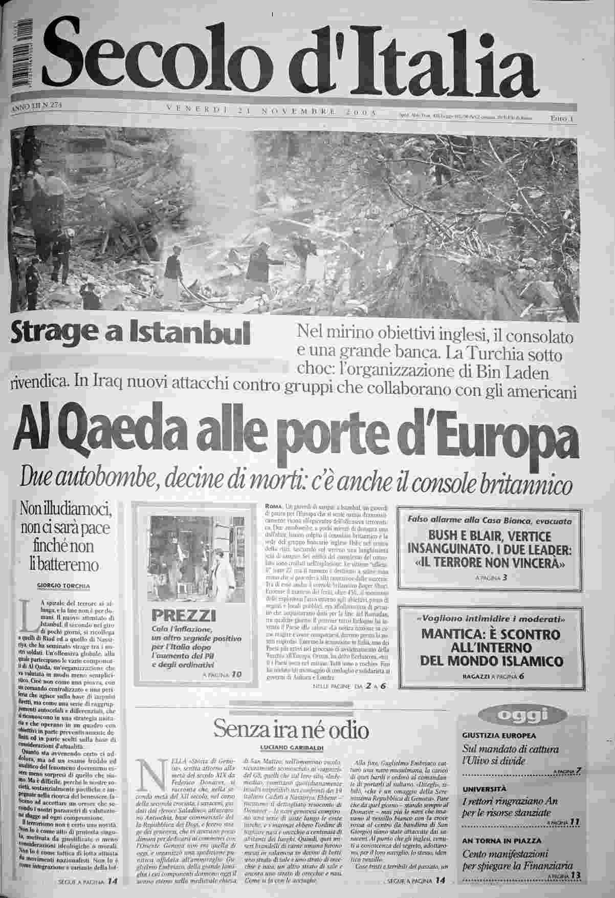 venerdì 21 novembre 2003