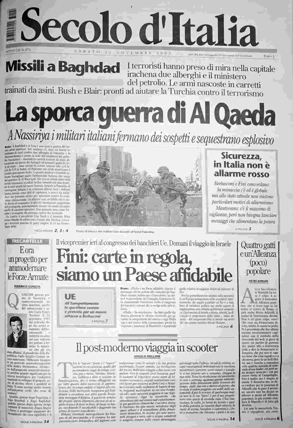 sabato 22 novembre 2003