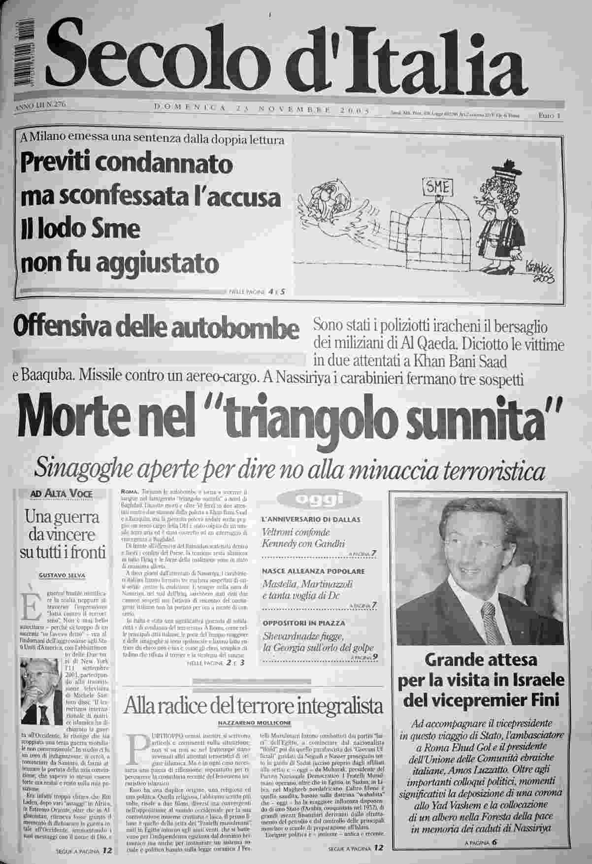 domenica 23 novembre 2003