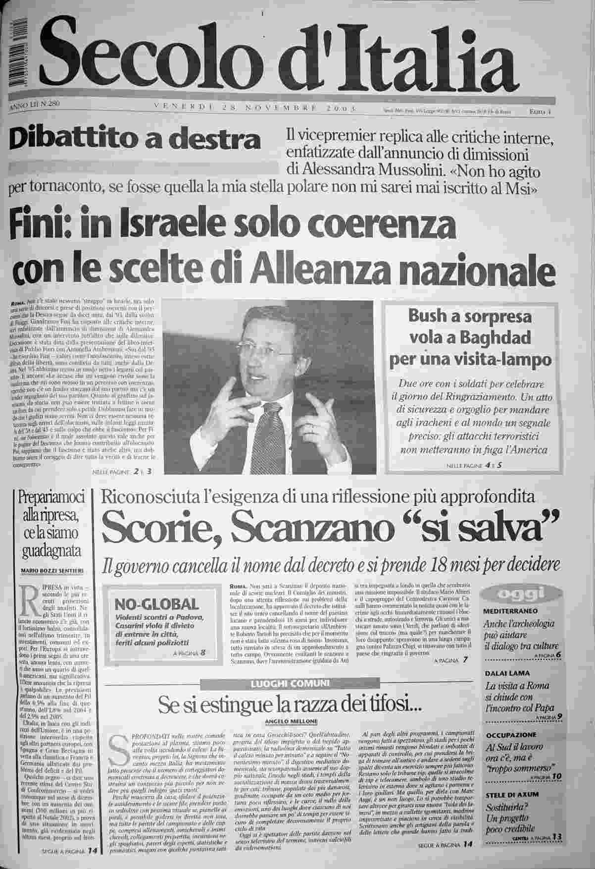 venerdì 28 novembre 2003