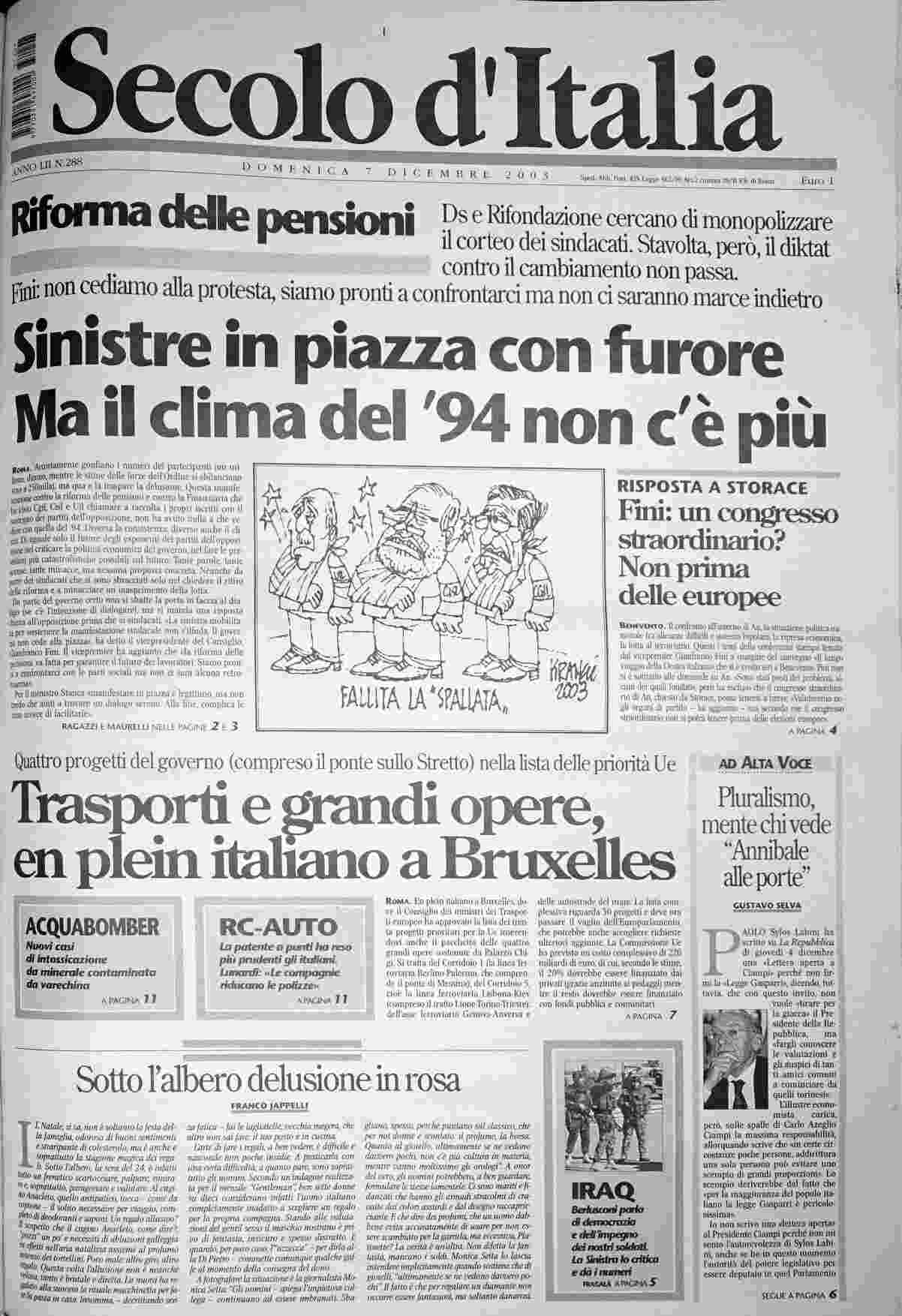 domenica 7 dicembre 2003