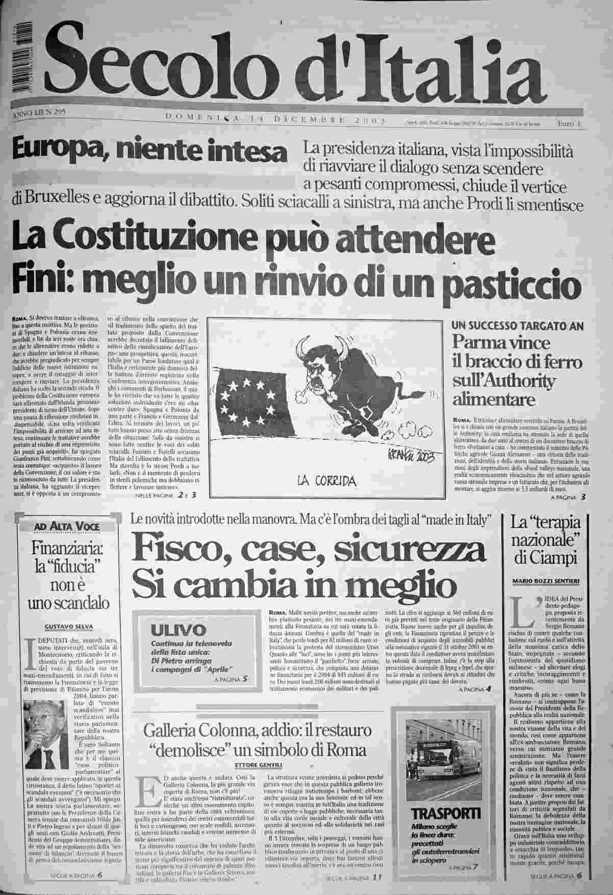 domenica 14 dicembre 2003