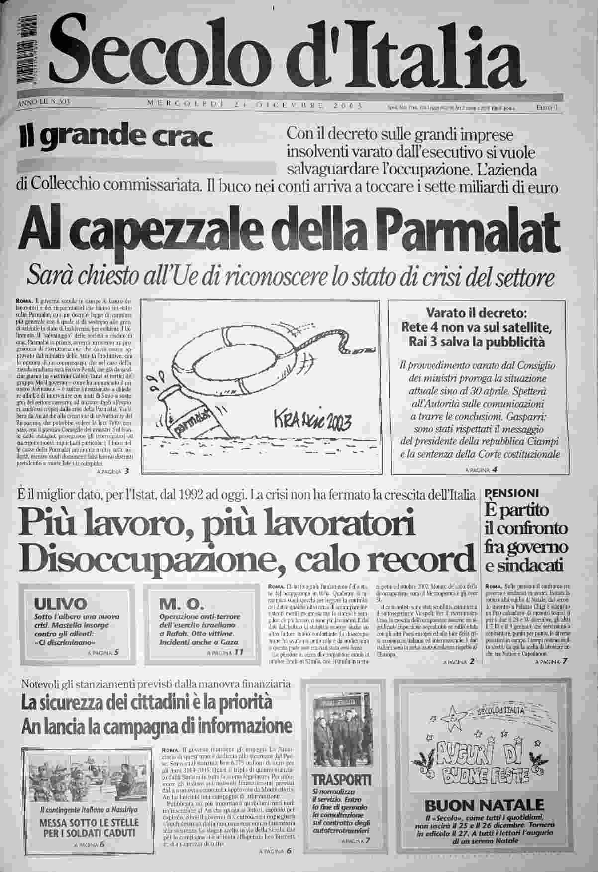 mercoledì 24 dicembre 2003