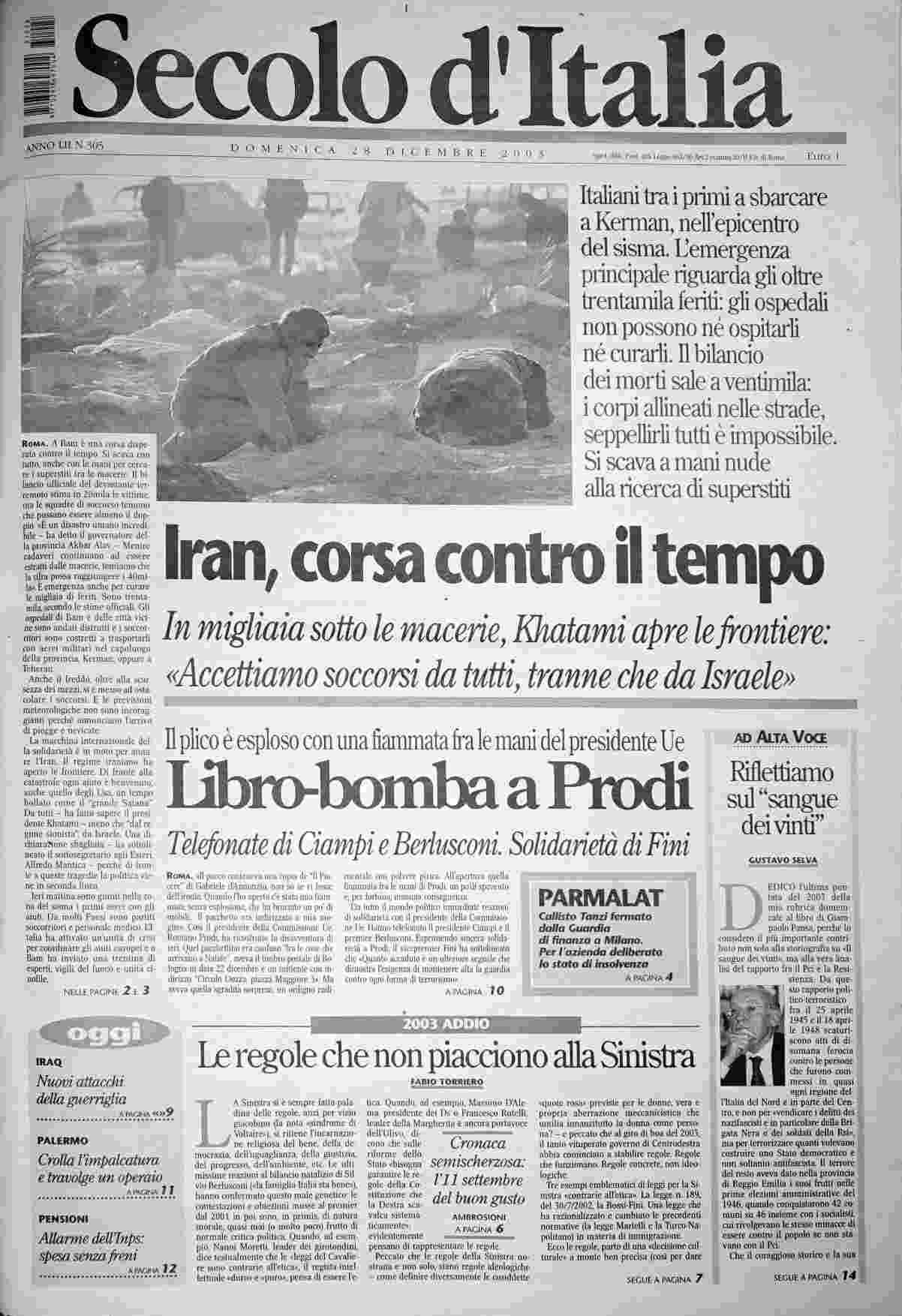 domenica 28 dicembre 2003