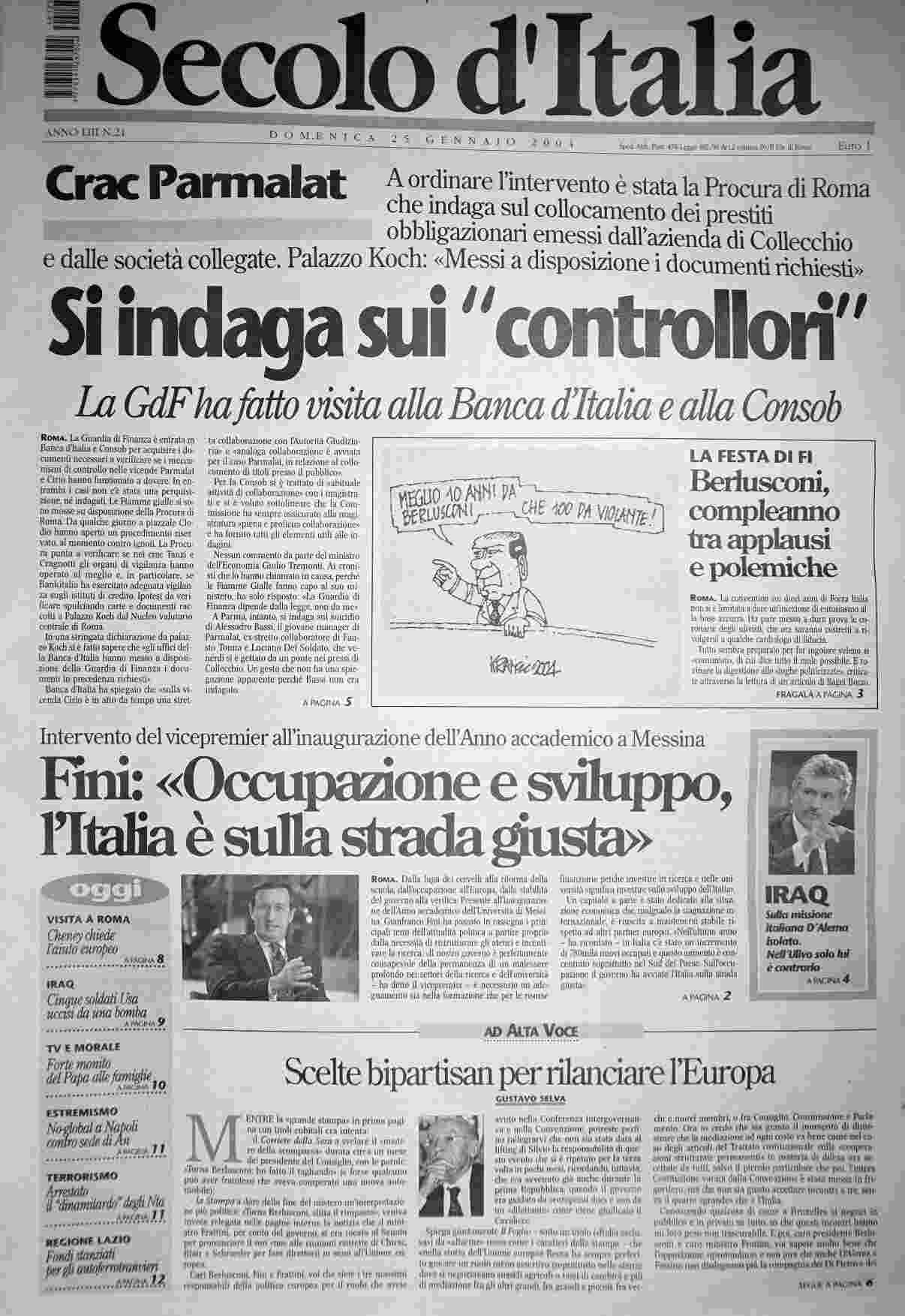 domenica 25 gennaio 2004