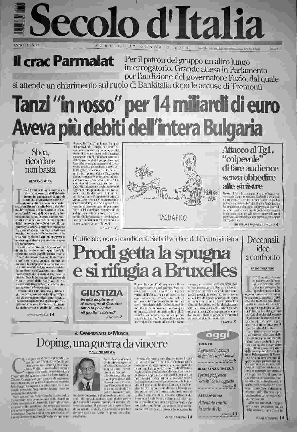 martedì 27 gennaio 2004