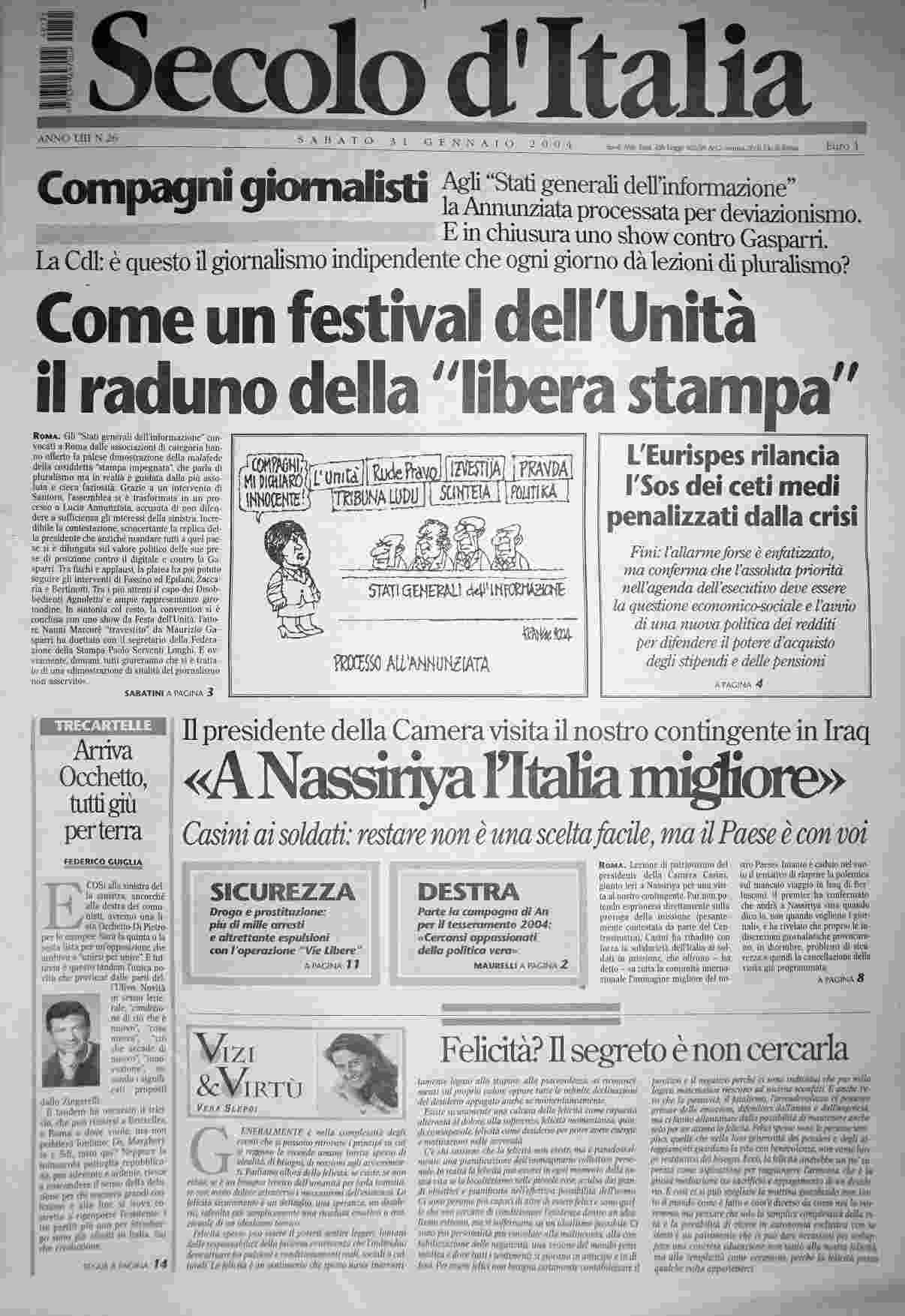 sabato 31 gennaio 2004