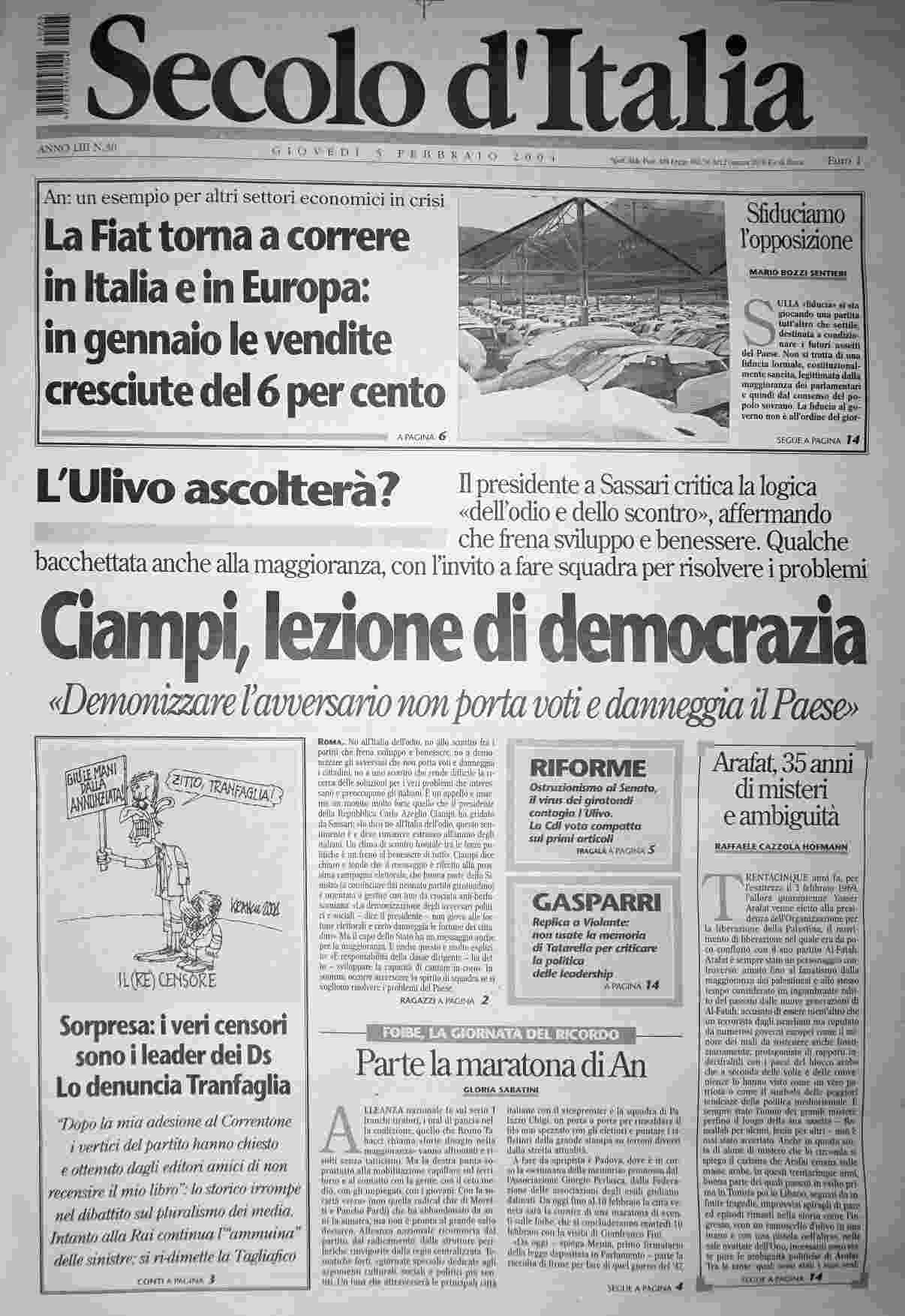 giovedì 5 febbraio 2004