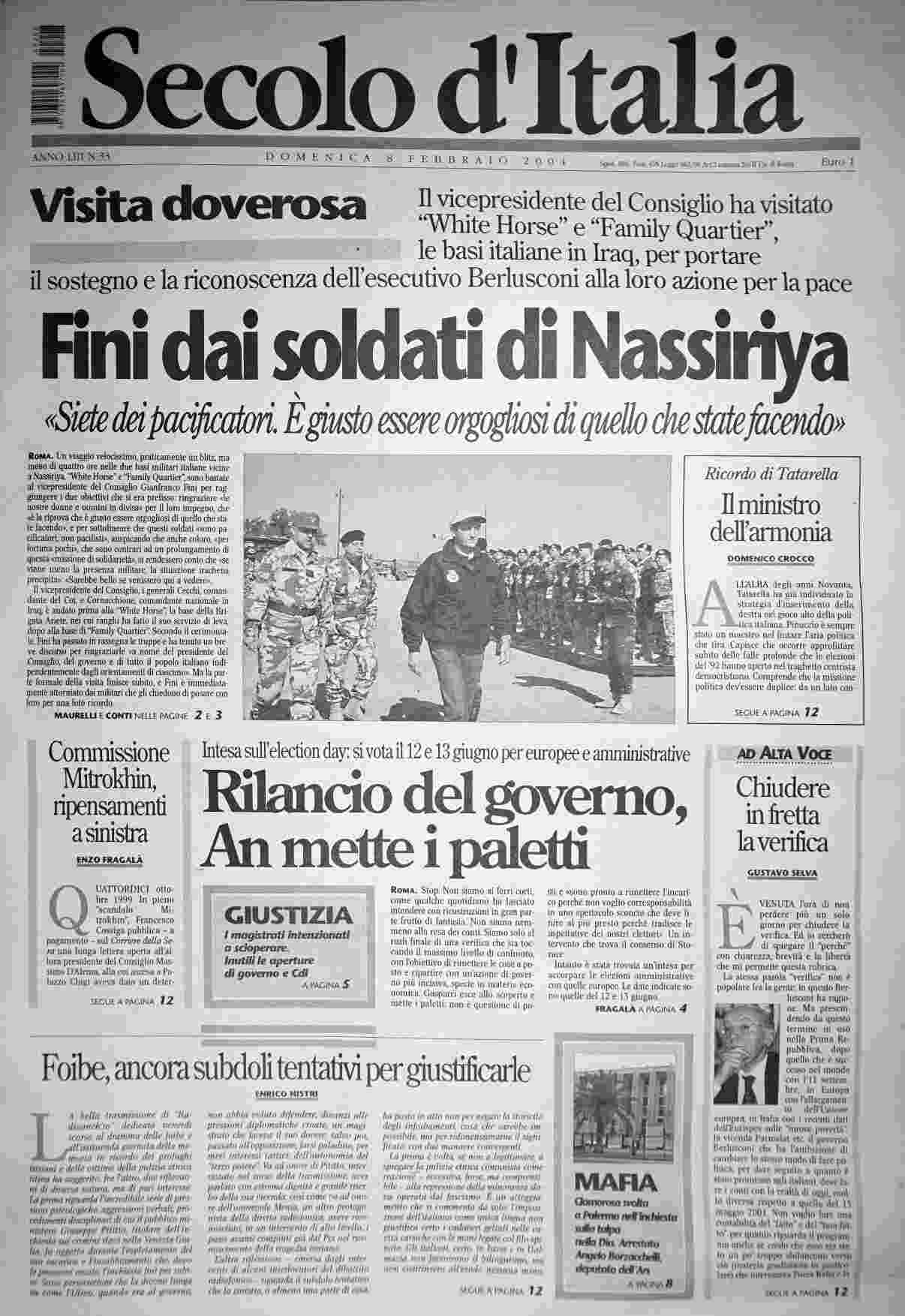 domenica 8 febbraio 2004
