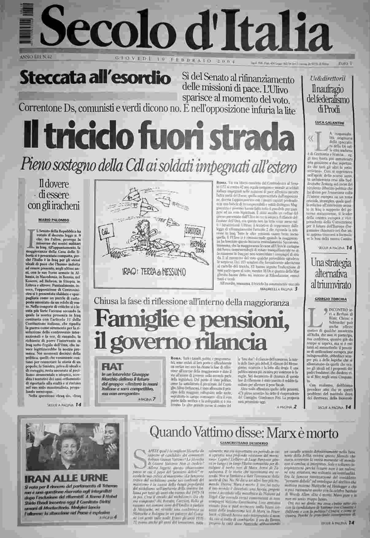 giovedì 19 febbraio 2004