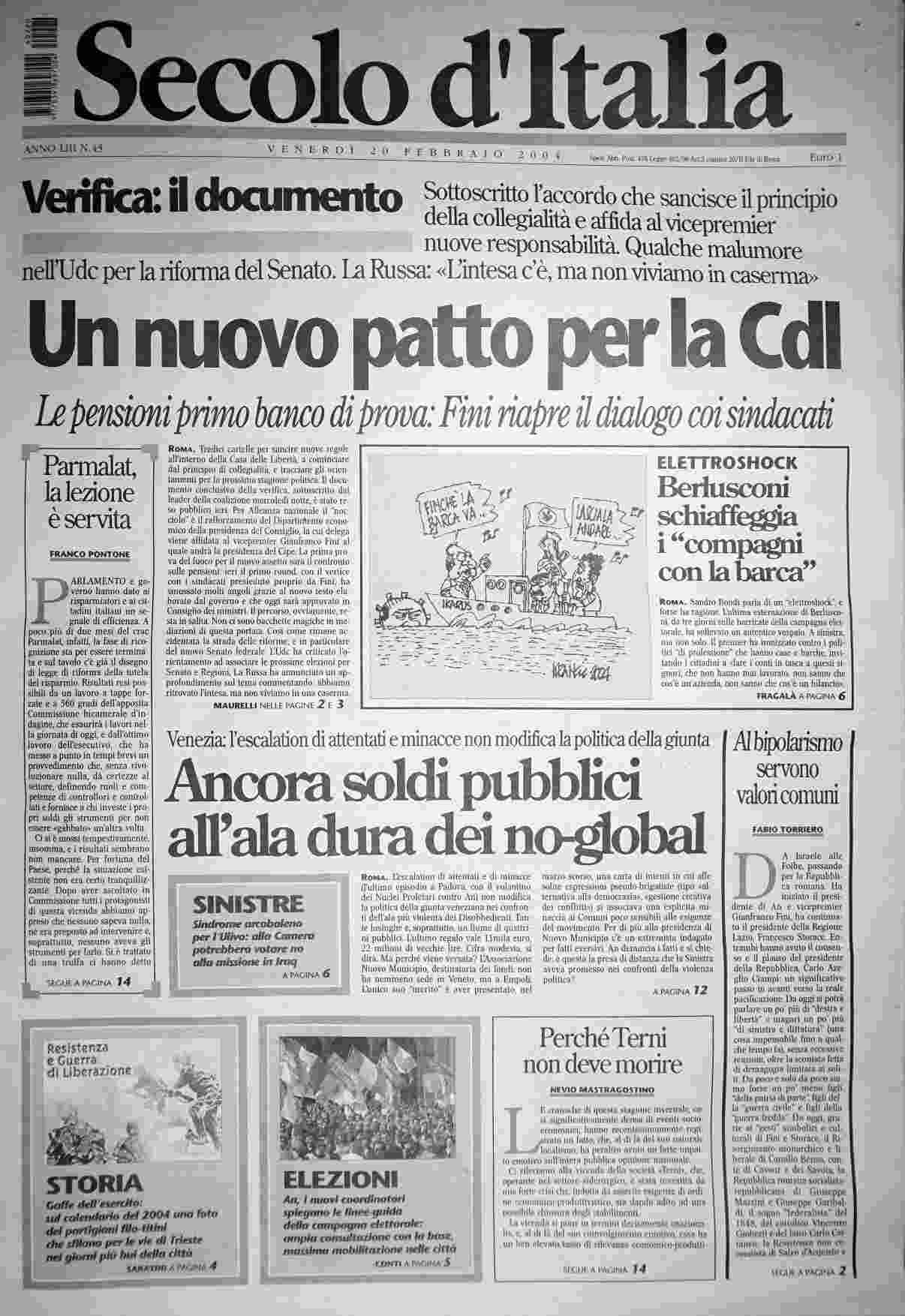 venerdì 20 febbraio 2004