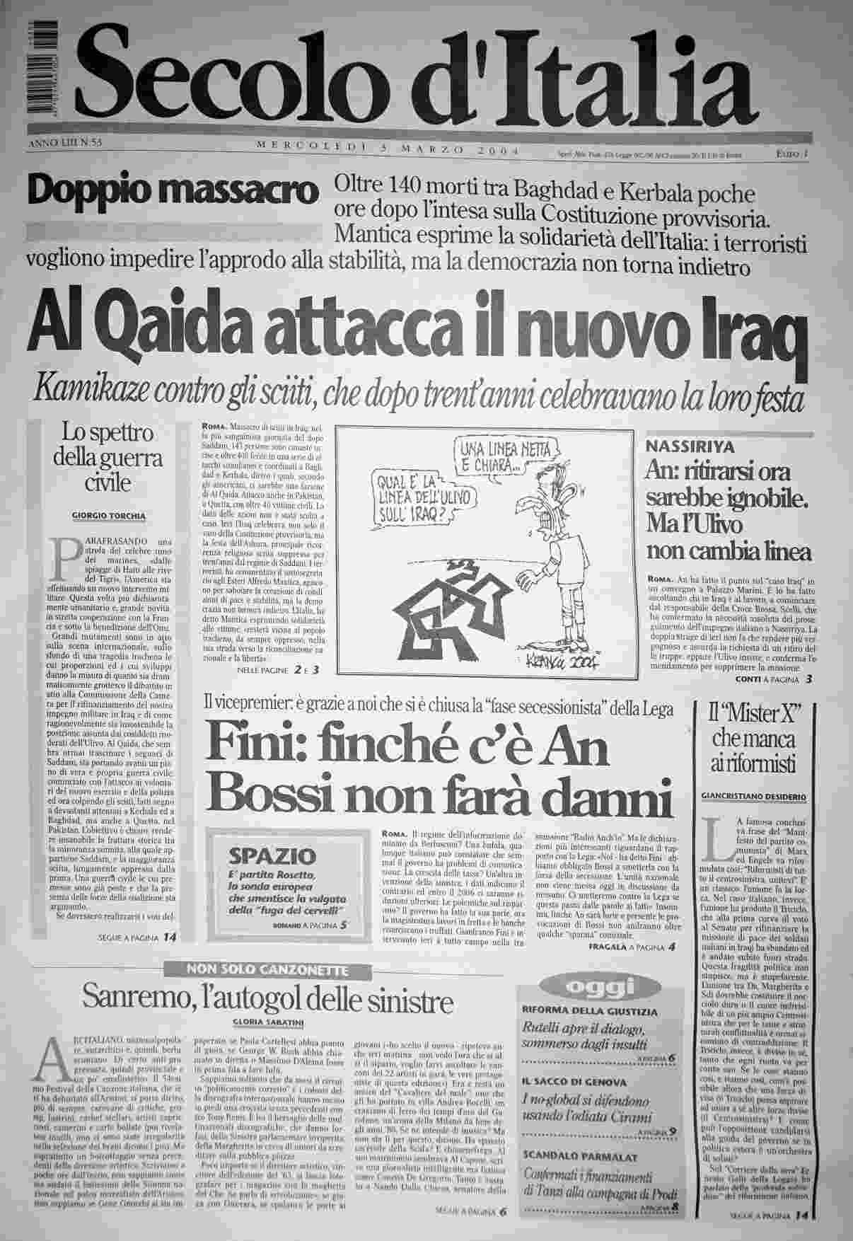 mercoledì 3 marzo 2004