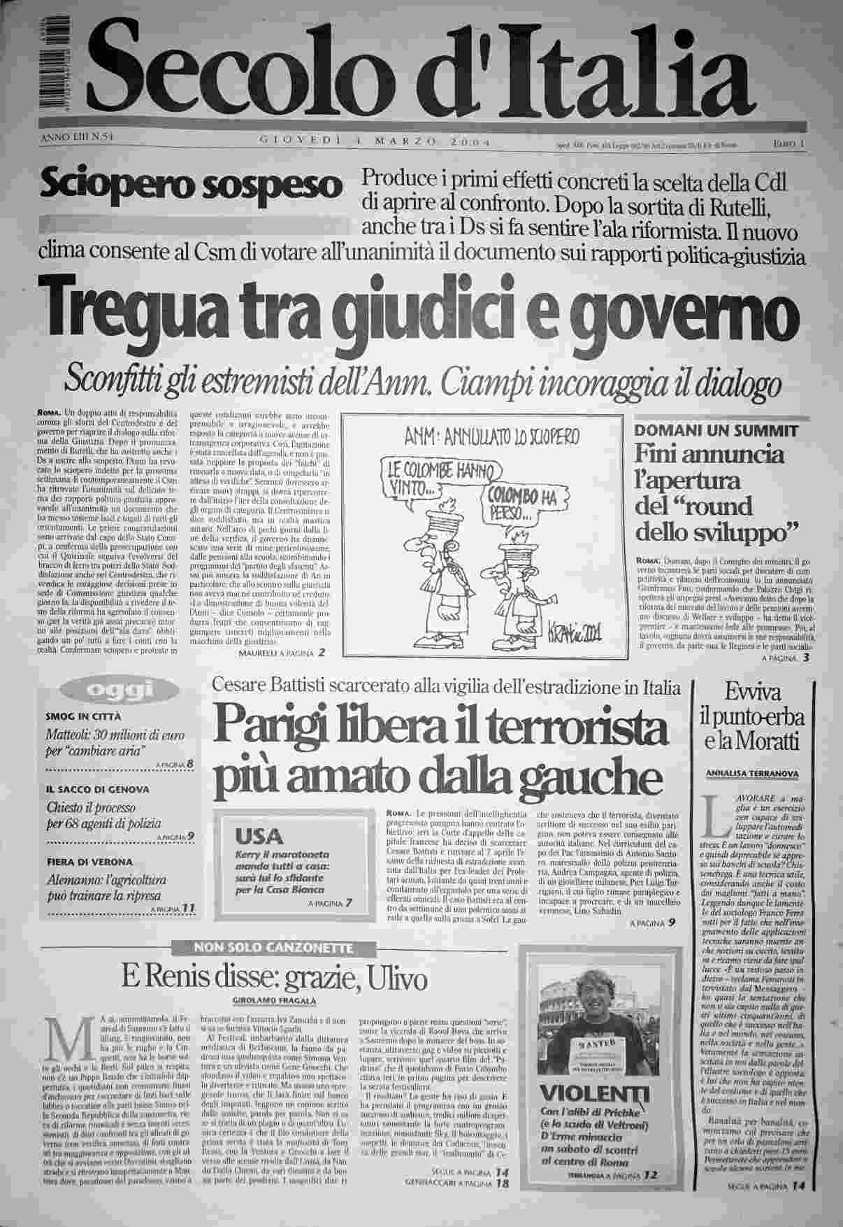giovedì 4 marzo 2004