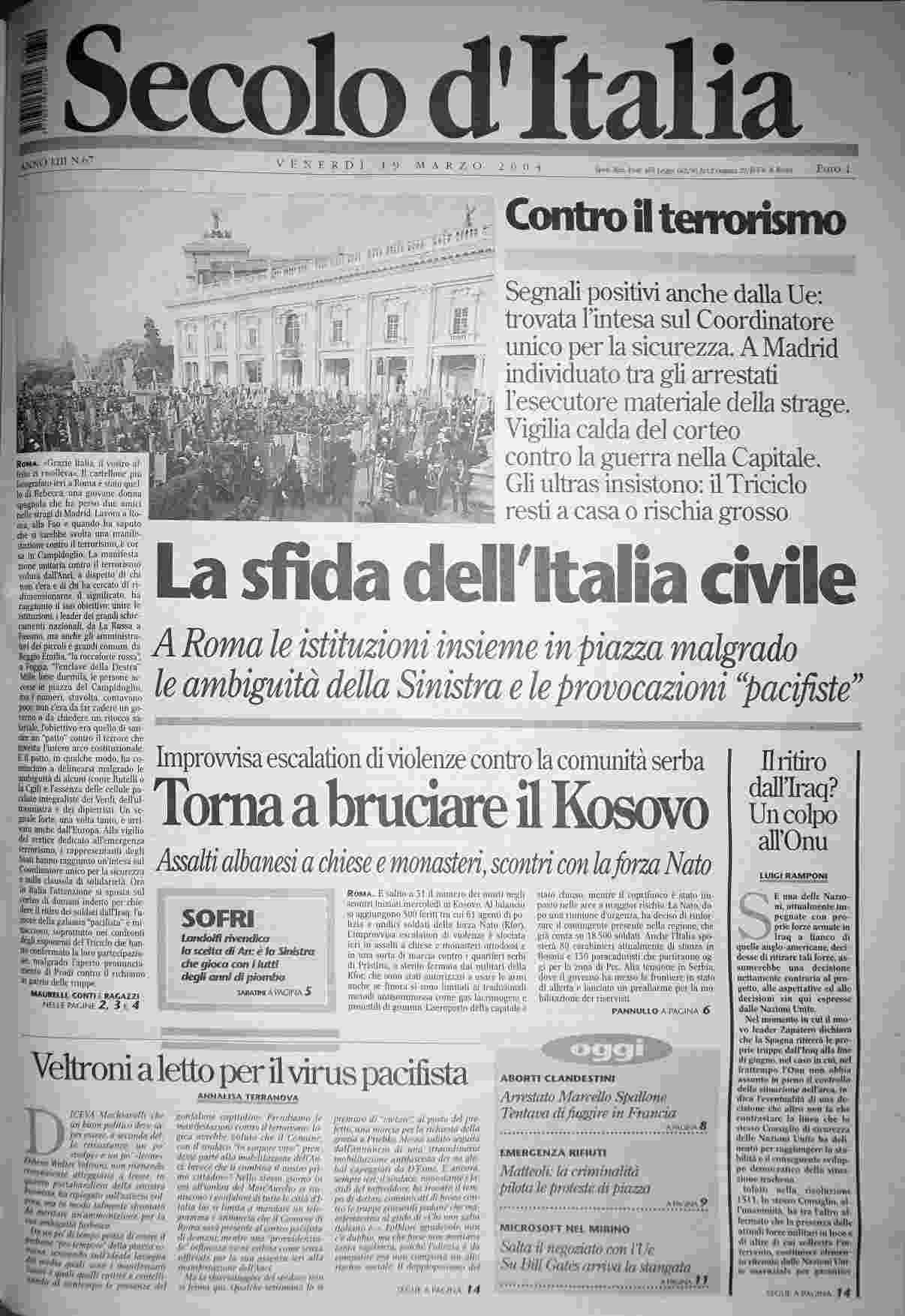 venerdì 19 marzo 2004