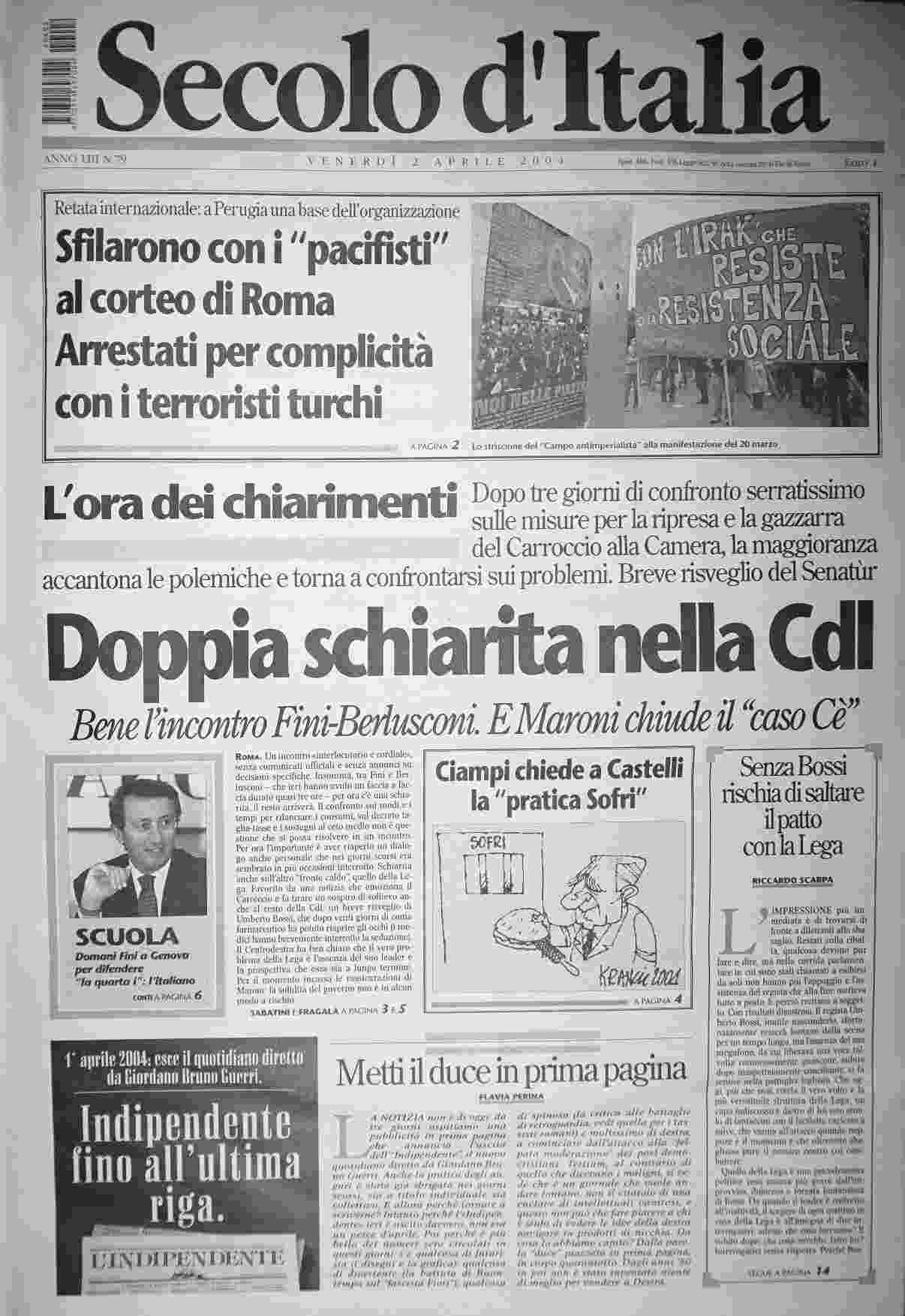 venerdì 2 aprile 2004