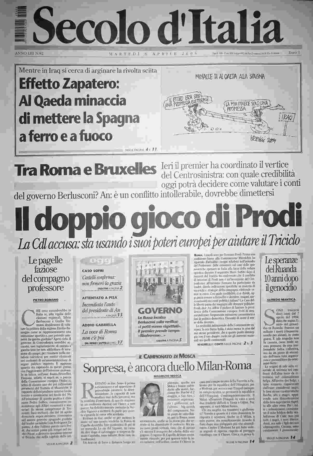 martedì 6 aprile 2004