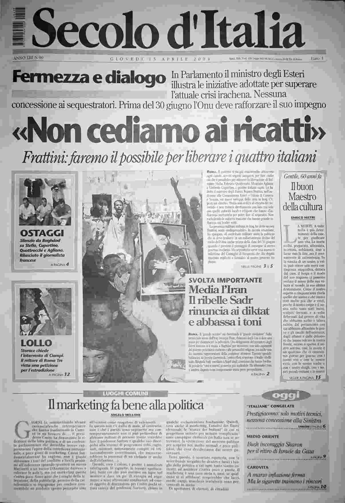 giovedì 15 aprile 2004