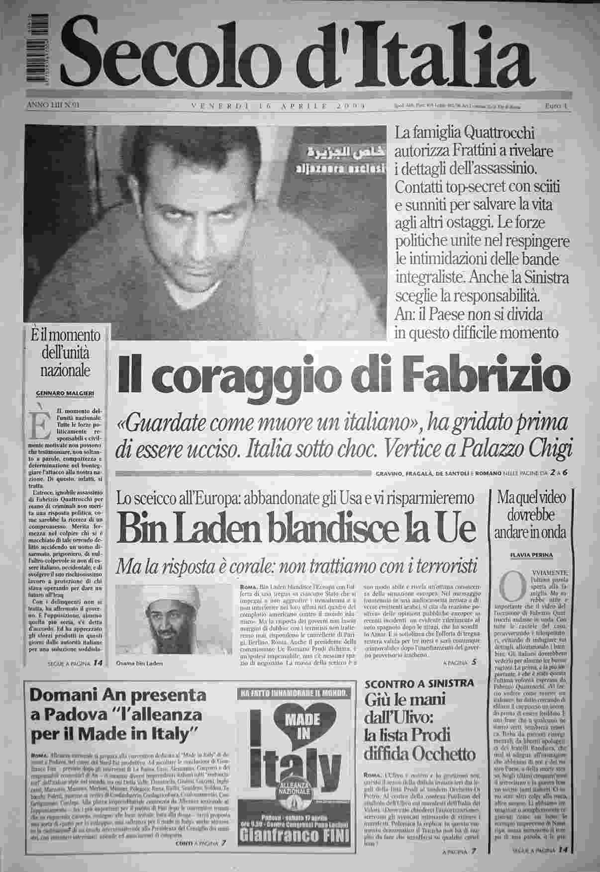 venerdì 16 aprile 2004