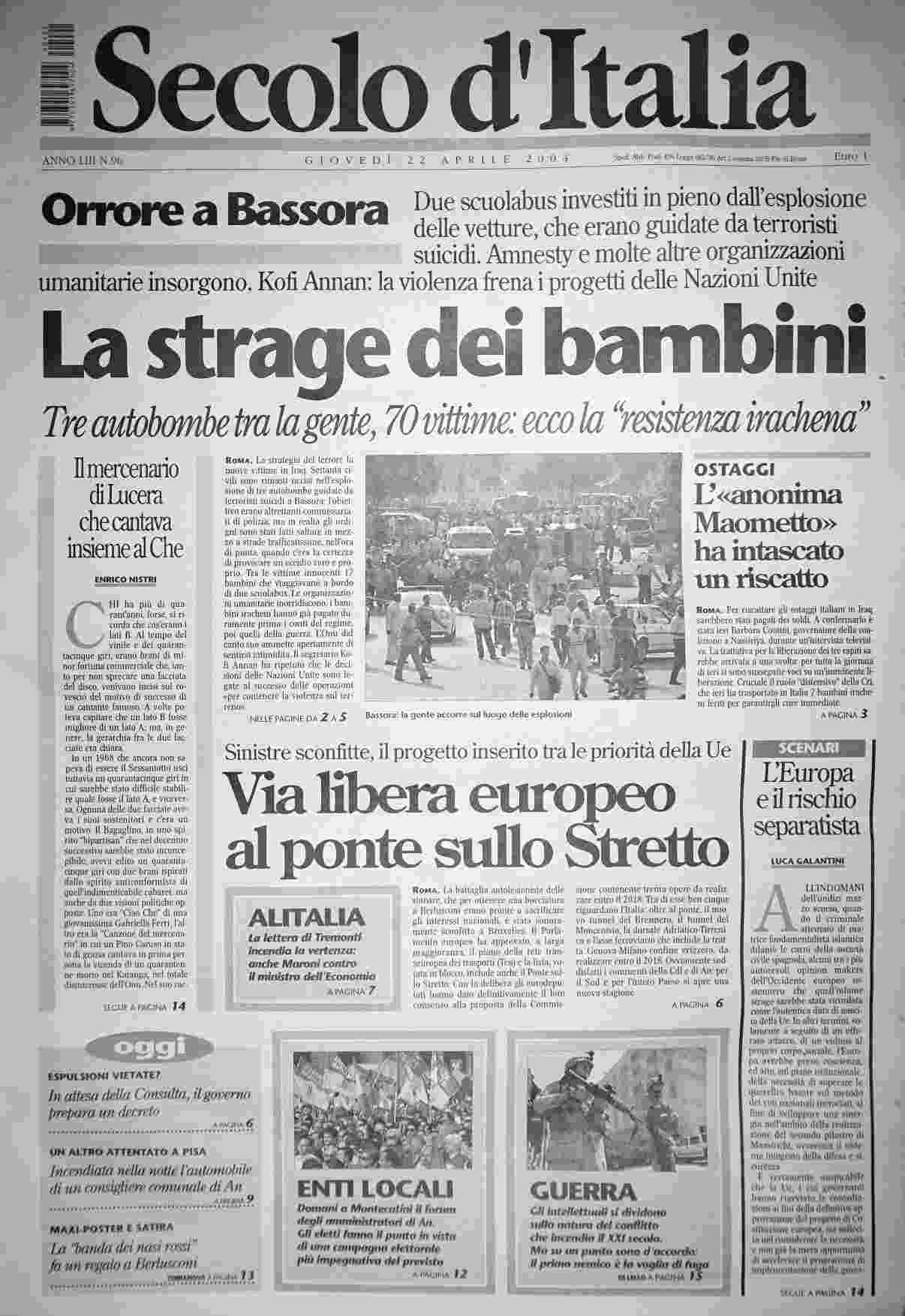 giovedì 22 aprile 2004