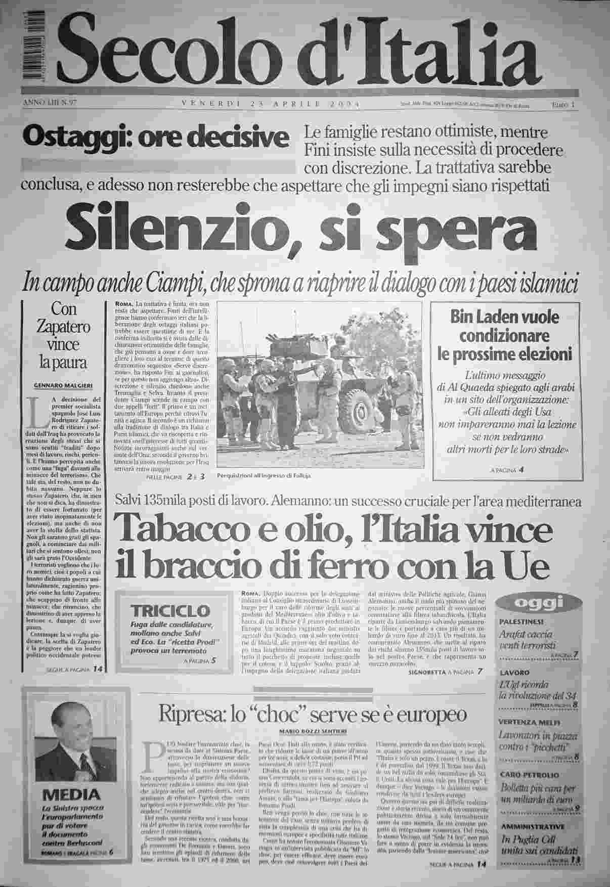 venerdì 23 aprile 2004