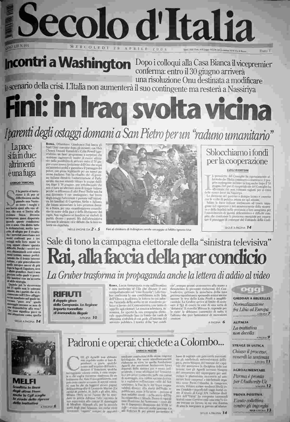 mercoledì 28 aprile 2004