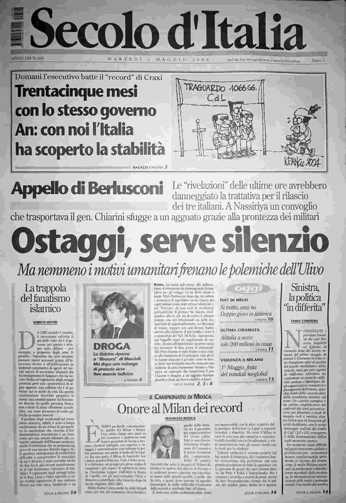 martedì 4 maggio 2004
