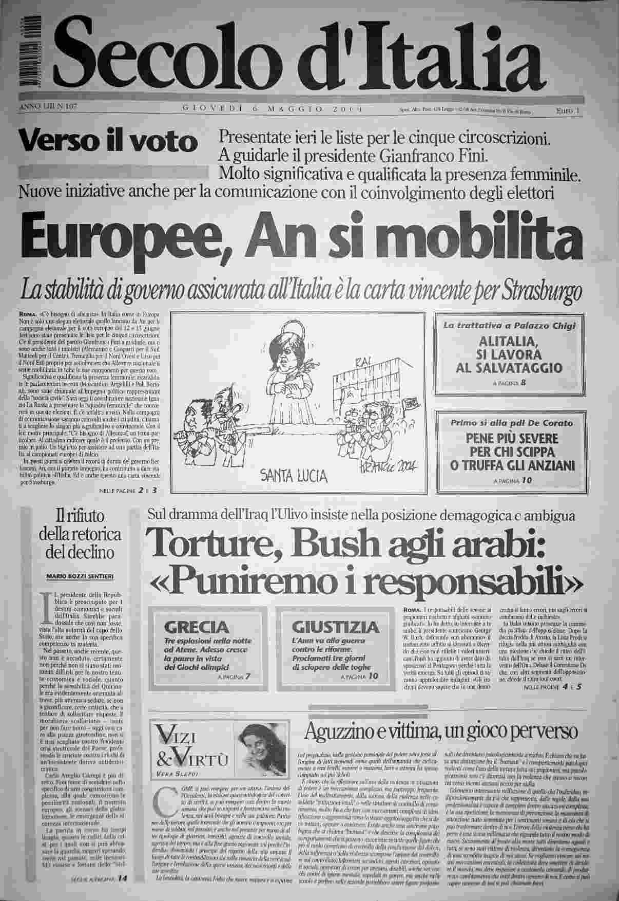 giovedì 6 maggio 2004