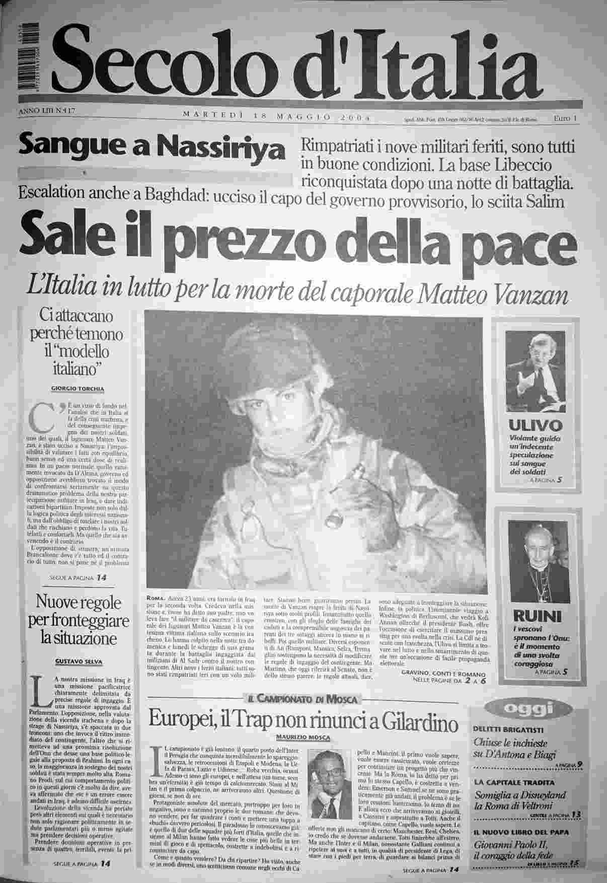 martedì 18 maggio 2004