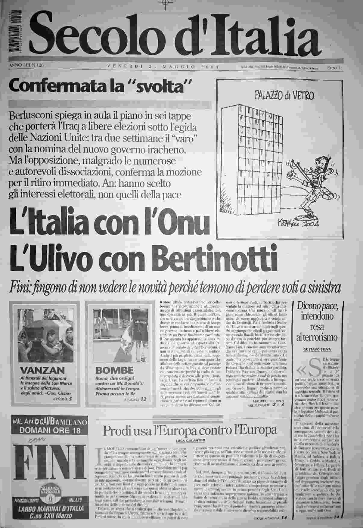 venerdì 21 maggio 2004