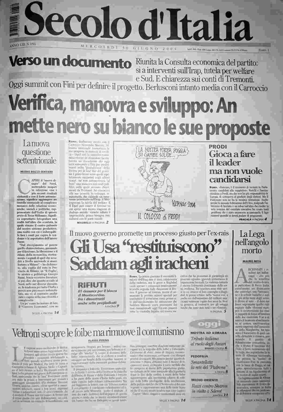 mercoledì 30 giugno 2004