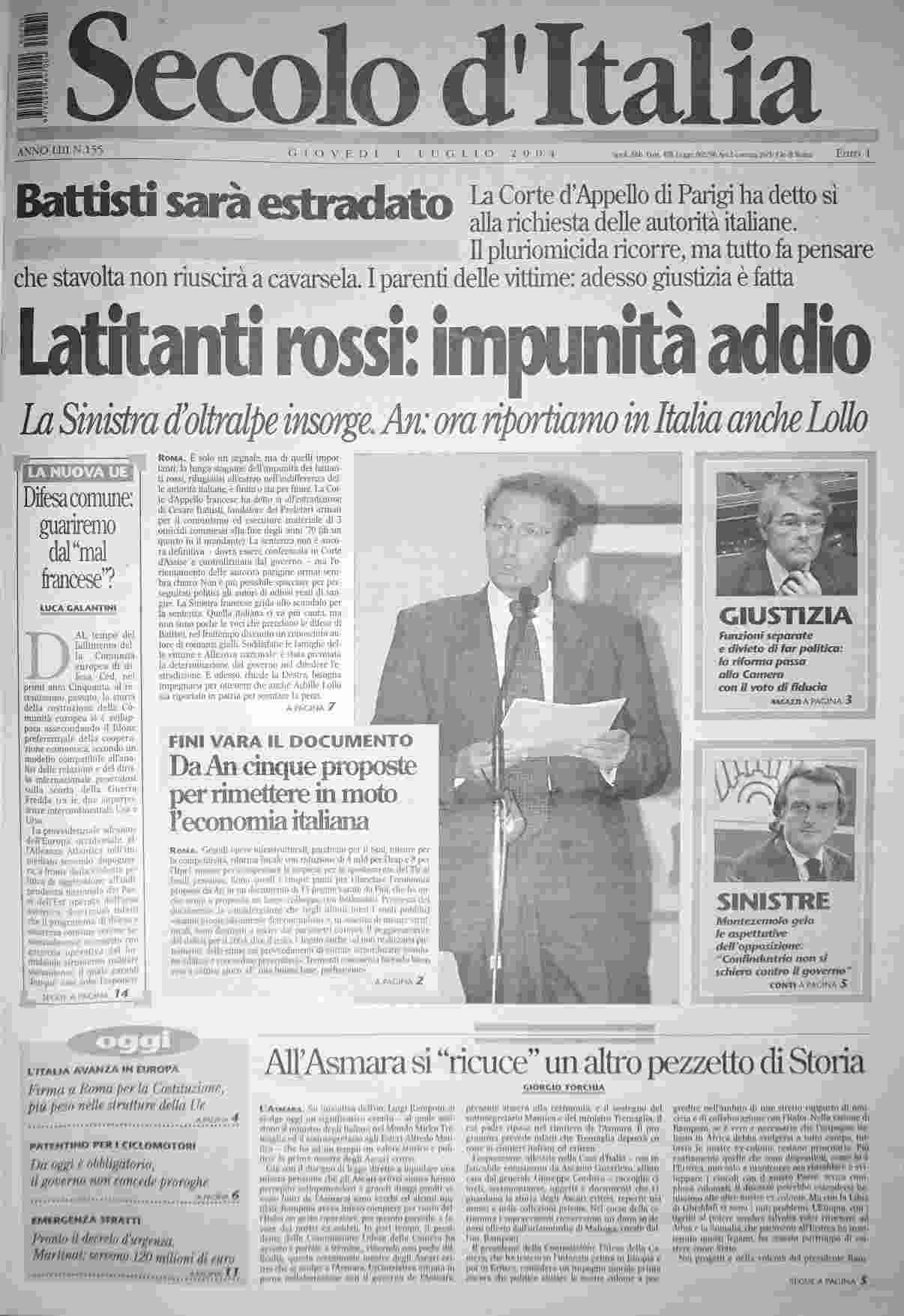 giovedì 1 luglio 2004