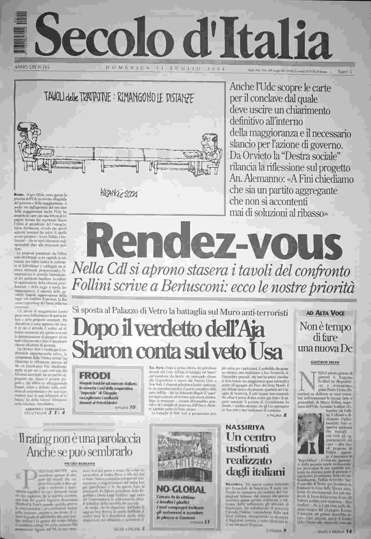 domenica 11 luglio 2004