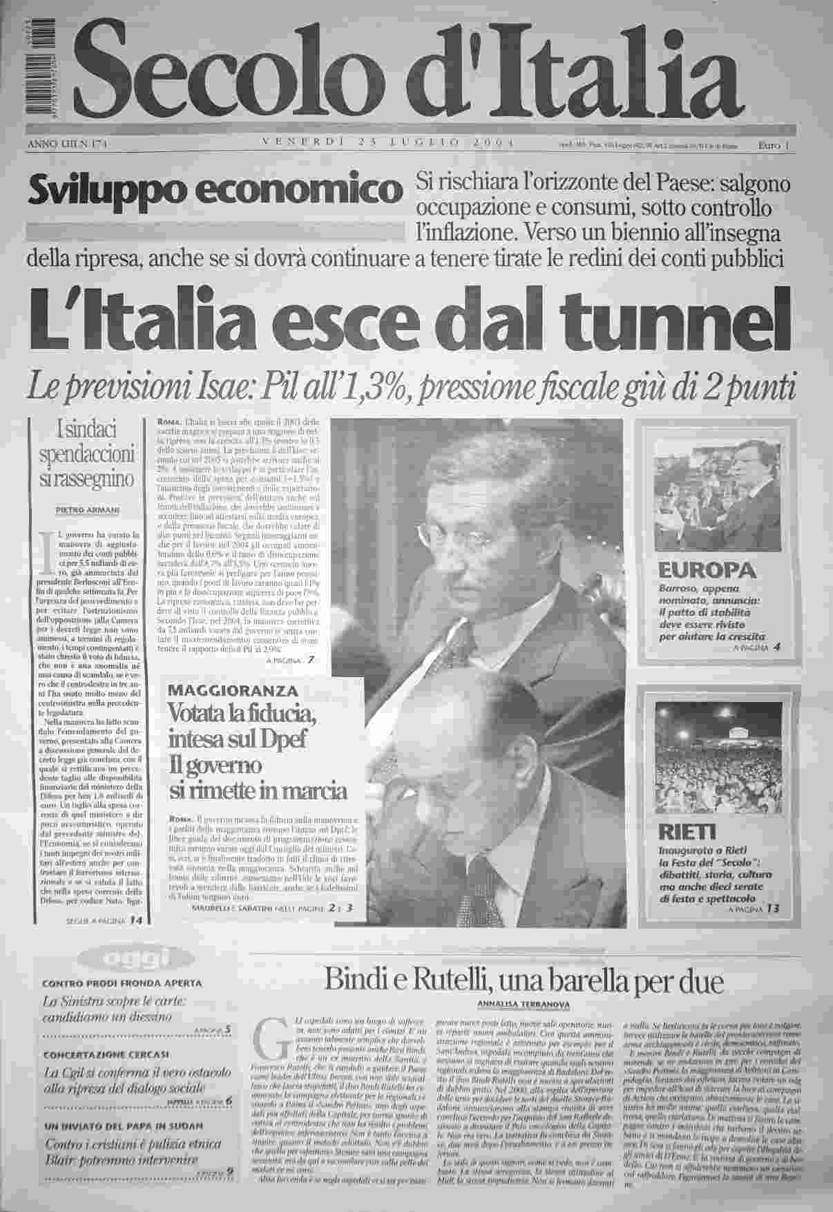 venerdì 23 luglio 2004