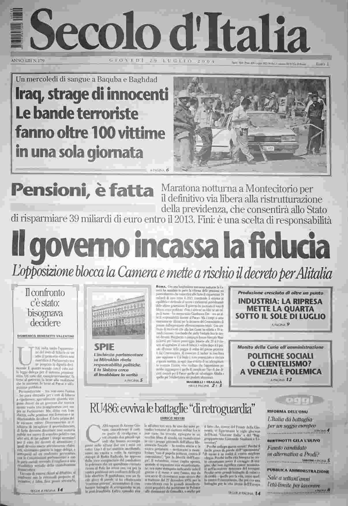 giovedì 29 luglio 2004