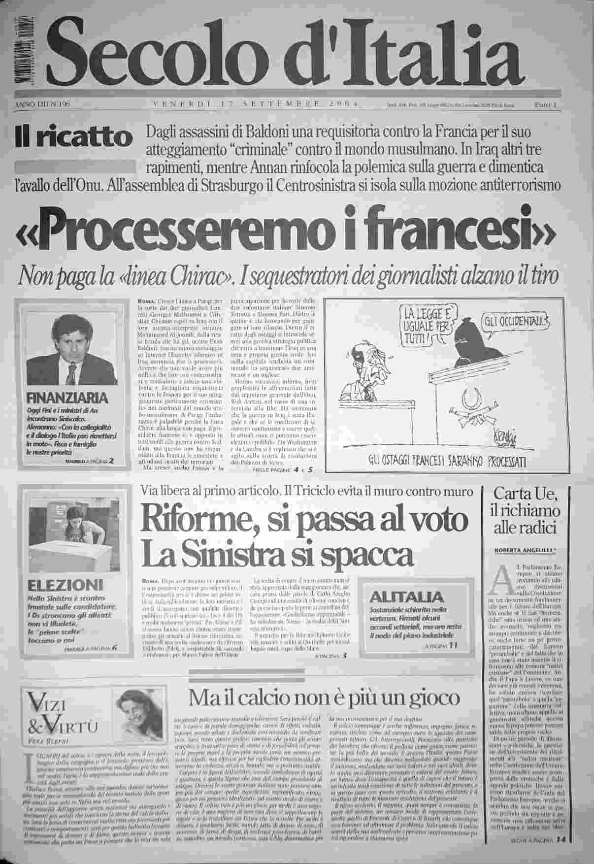 venerdì 17 settembre 2004