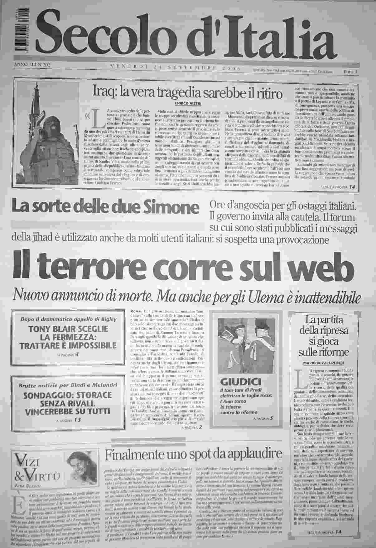 venerdì 24 settembre 2004