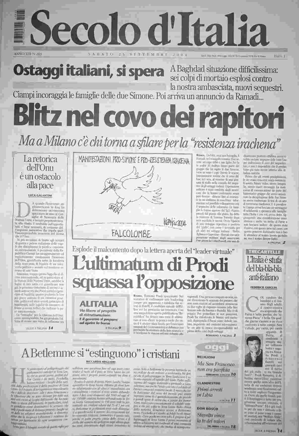 sabato 25 settembre 2004
