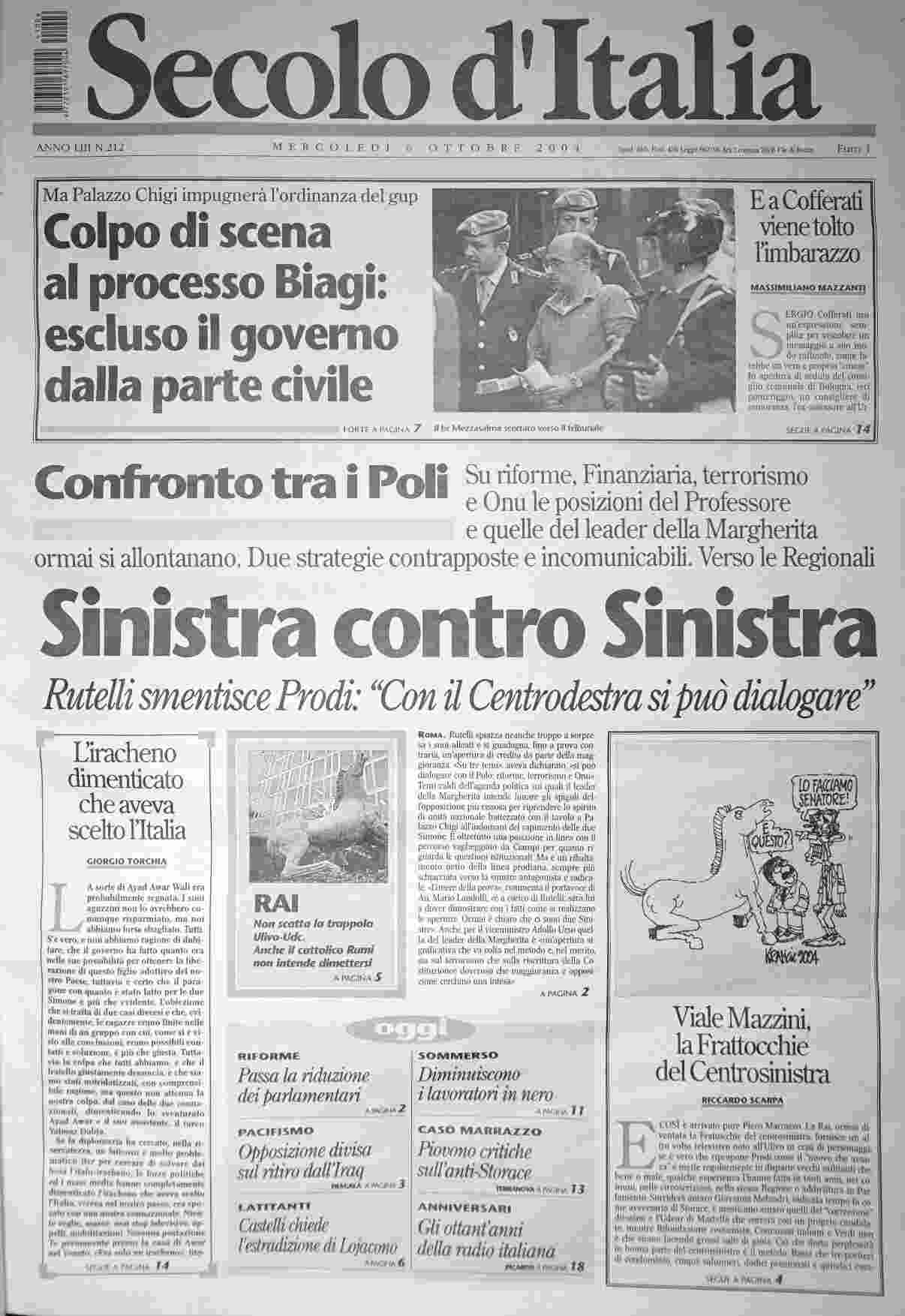 mercoledì 6 ottobre 2004